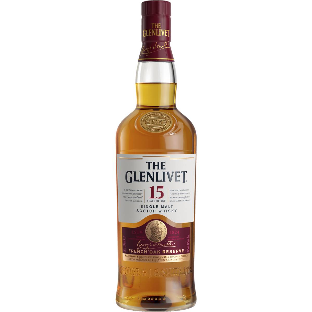 The Glenlivet Single Malt Scotch Whisky 15 Year Old Scotch Whisky 700ml Woolworths