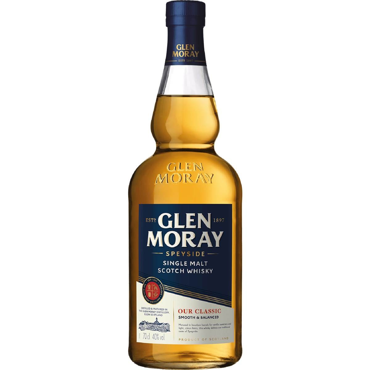 Calories in Glen Moray Scotch Whisky 12 Years Old calcount