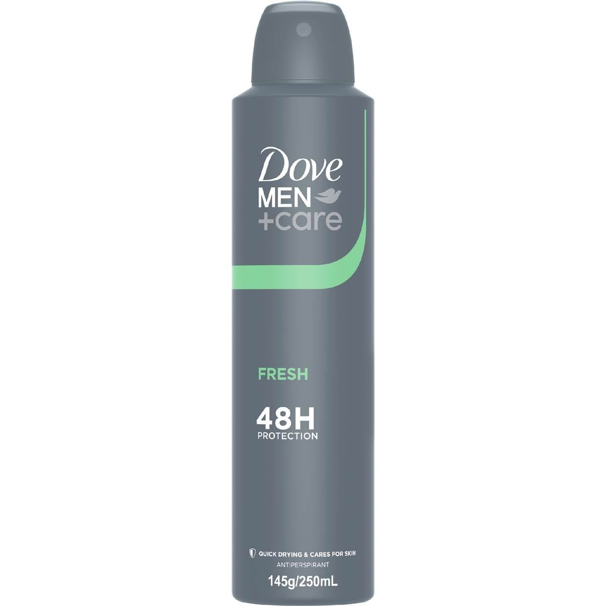 Dove Men+ Care Antiperspirant Aerosol Fresh 48h 250 Ml | Woolworths