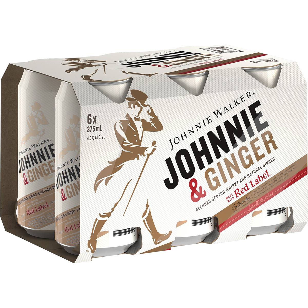 Johnnie Walker Red Label Whisky & Dry Cans