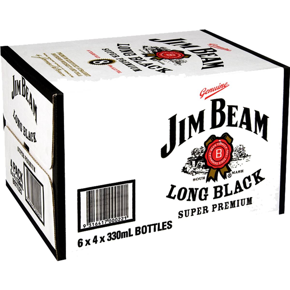 Jim Beam Long Black Bourbon & Mature Cola Mix Bottles