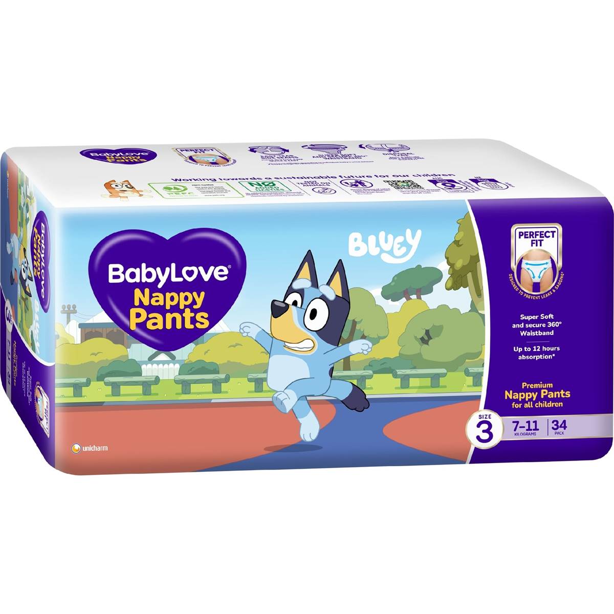 BabyLove Nappy Pants Wriggler Size 3 7-11 Kilograms 34 pack