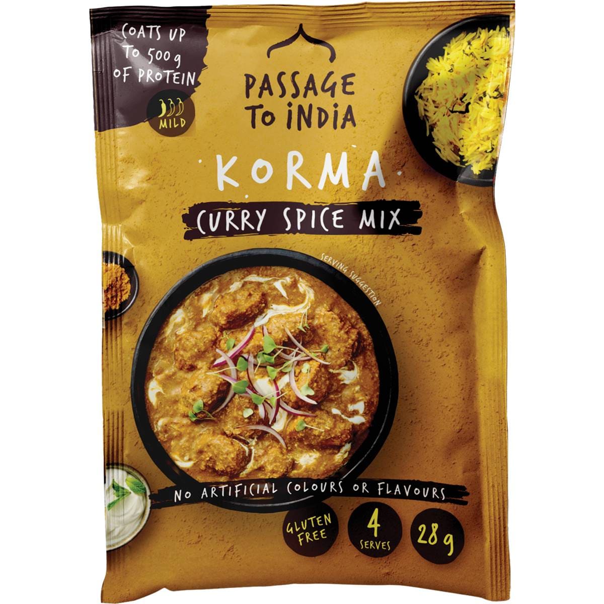 Passage To India Korma Curry Spice Mix 28g Woolworths