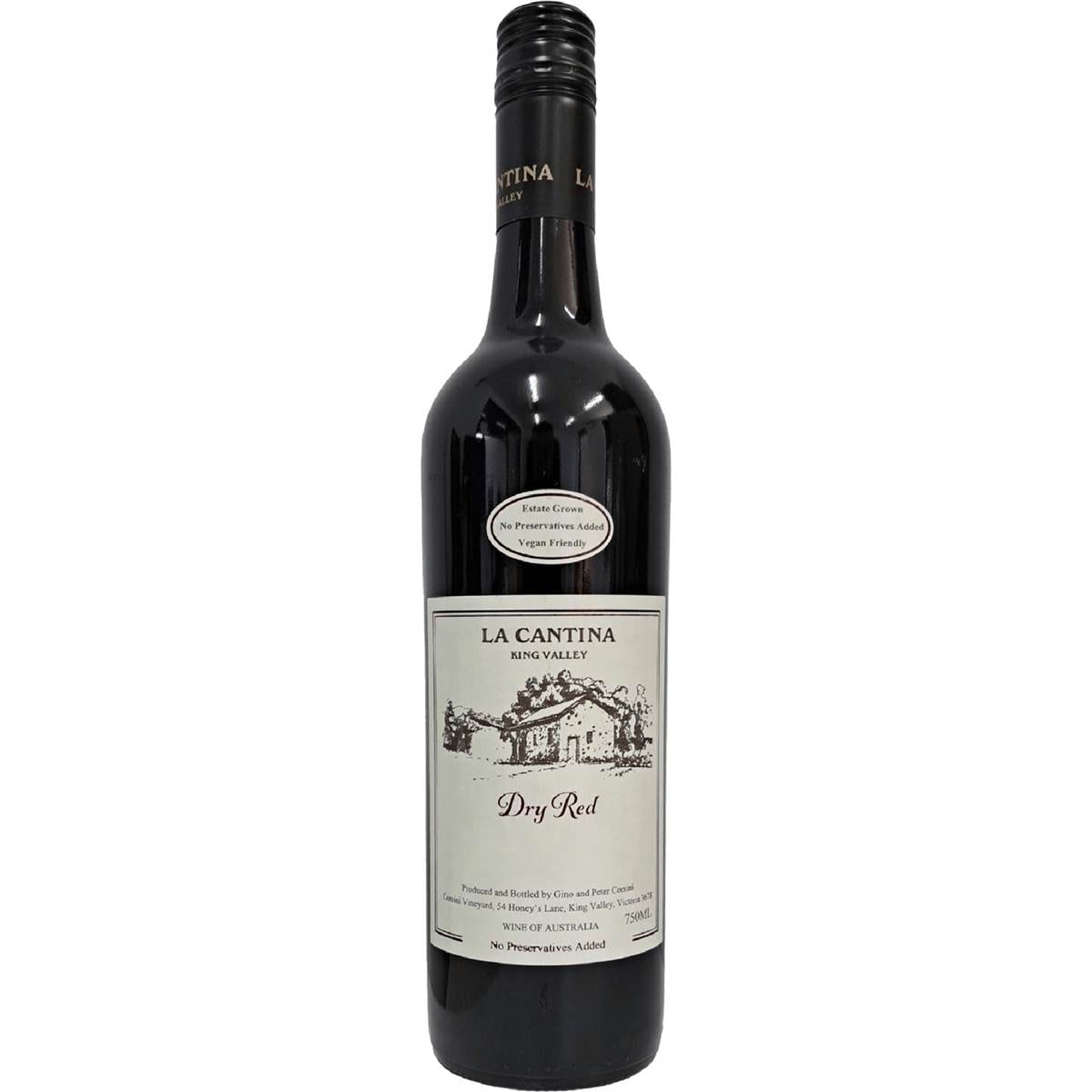 La Cantina Dry Red King Valley 750ml Bottle