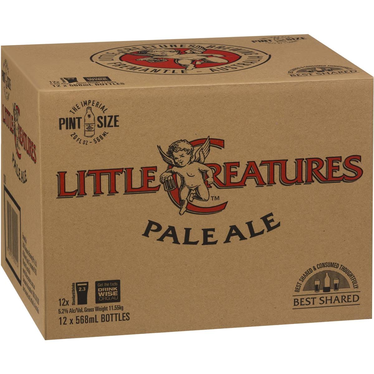 Little Creatures Pale Ale Bottles 568ml X 12 Pack Woolworths