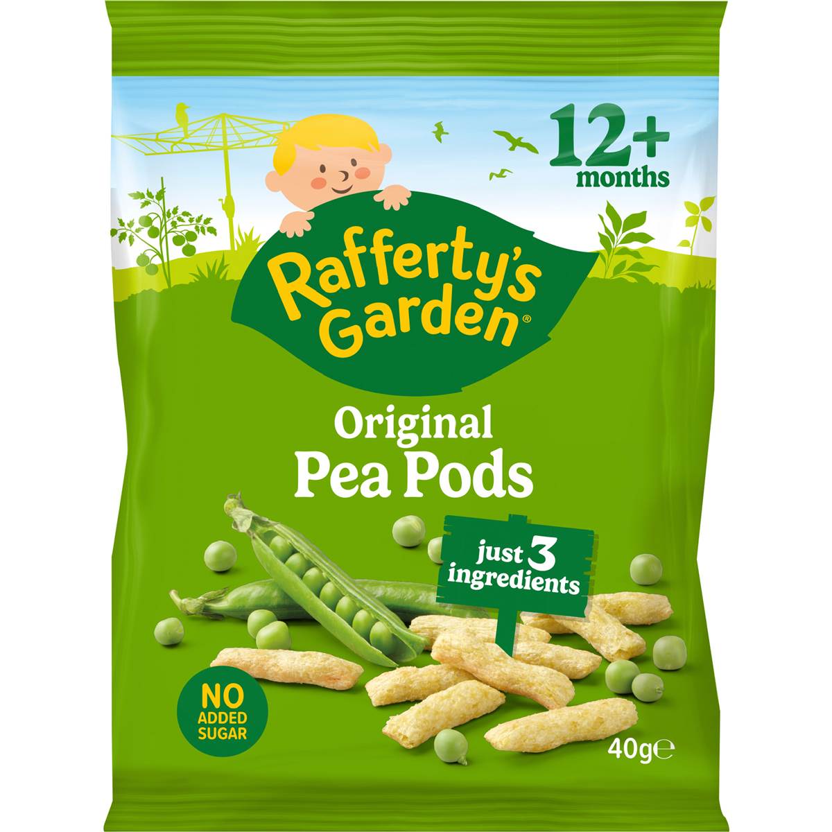 Rafferty's Garden Pea Pods 40g