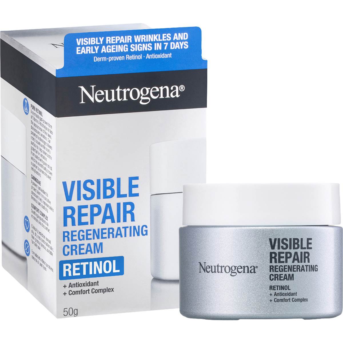 Neutrogena Visible Repair Retinol Regenerating Cream 50g