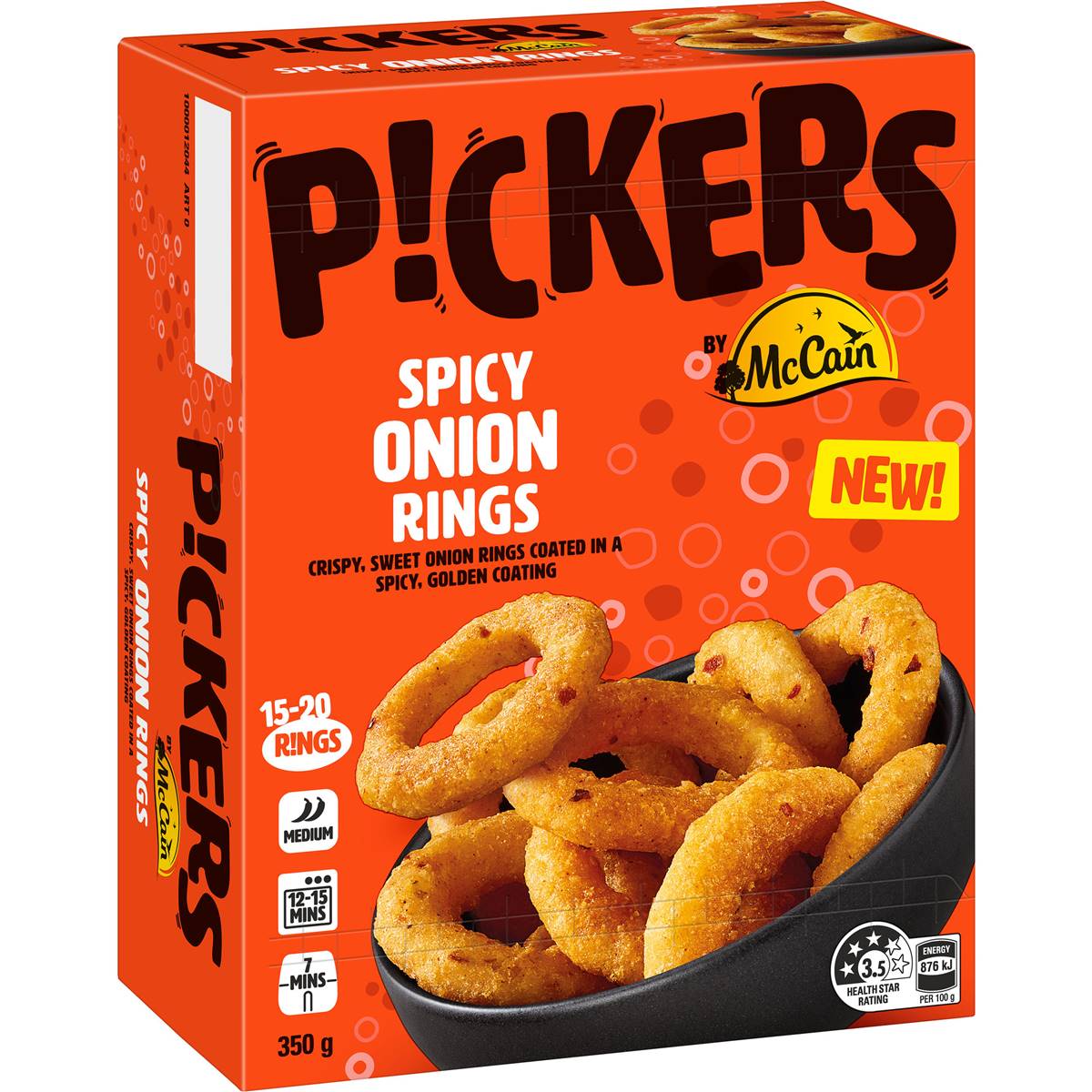 McCain Pickers Spicy Onion Rings 350g