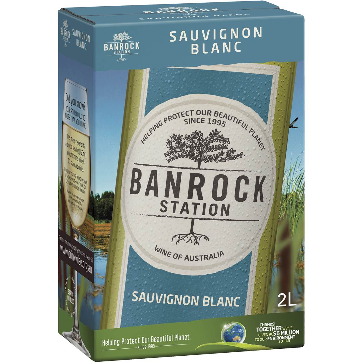 Banrock Station Cask Wine Sauvignon Blanc 2l Woolworths