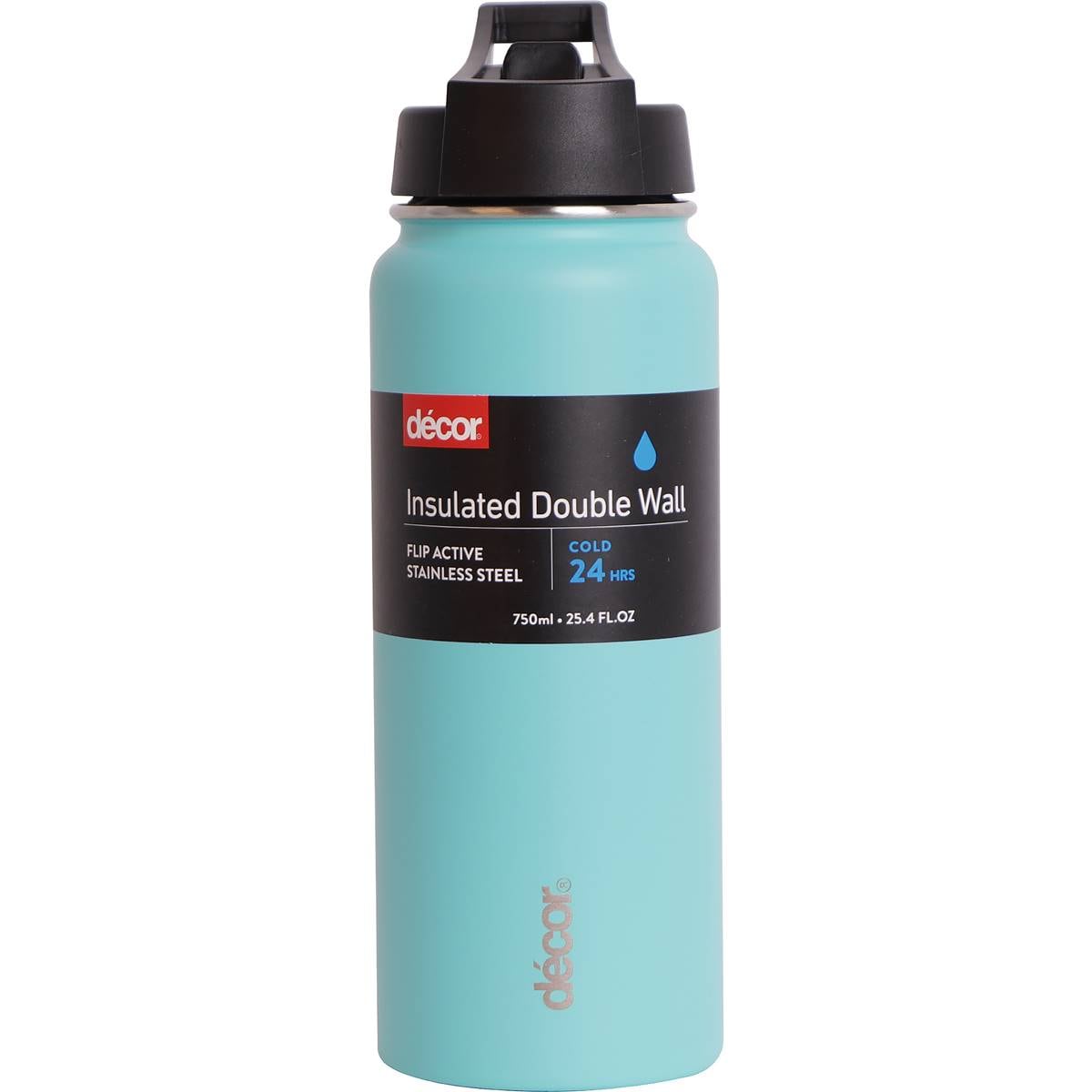 Decor Flip Active Double Wall Bottle Assorted 750mL each
