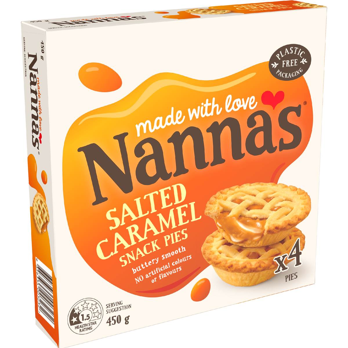 Nanna's Salted Caramel Snack Pies 4 pack