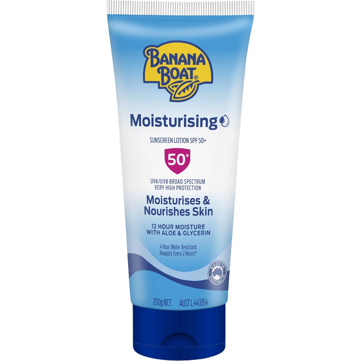 Banana Boat SPF 50+ Moisturising Sunscreen Lotion 200g
