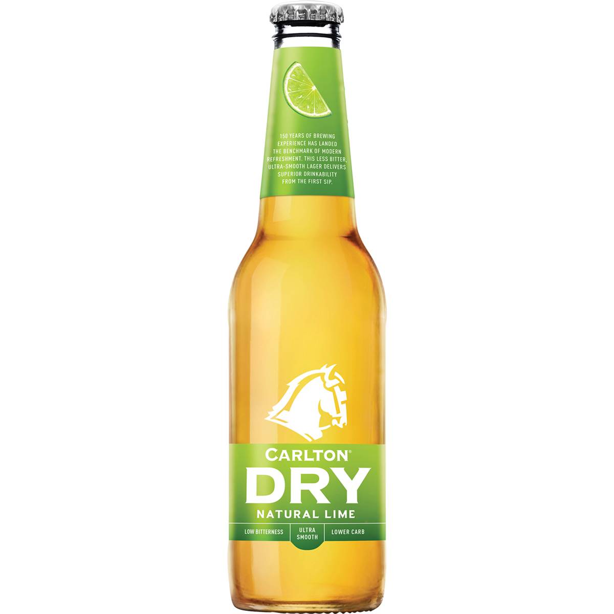 Carlton Dry Low Carb Fusion Lime Bottle 355ml Single Woolworths