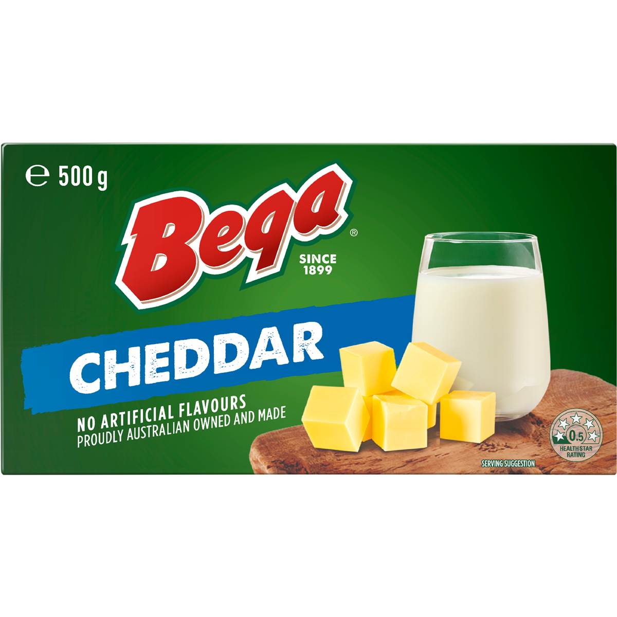 Bega Cheddar Cheese Block 500g