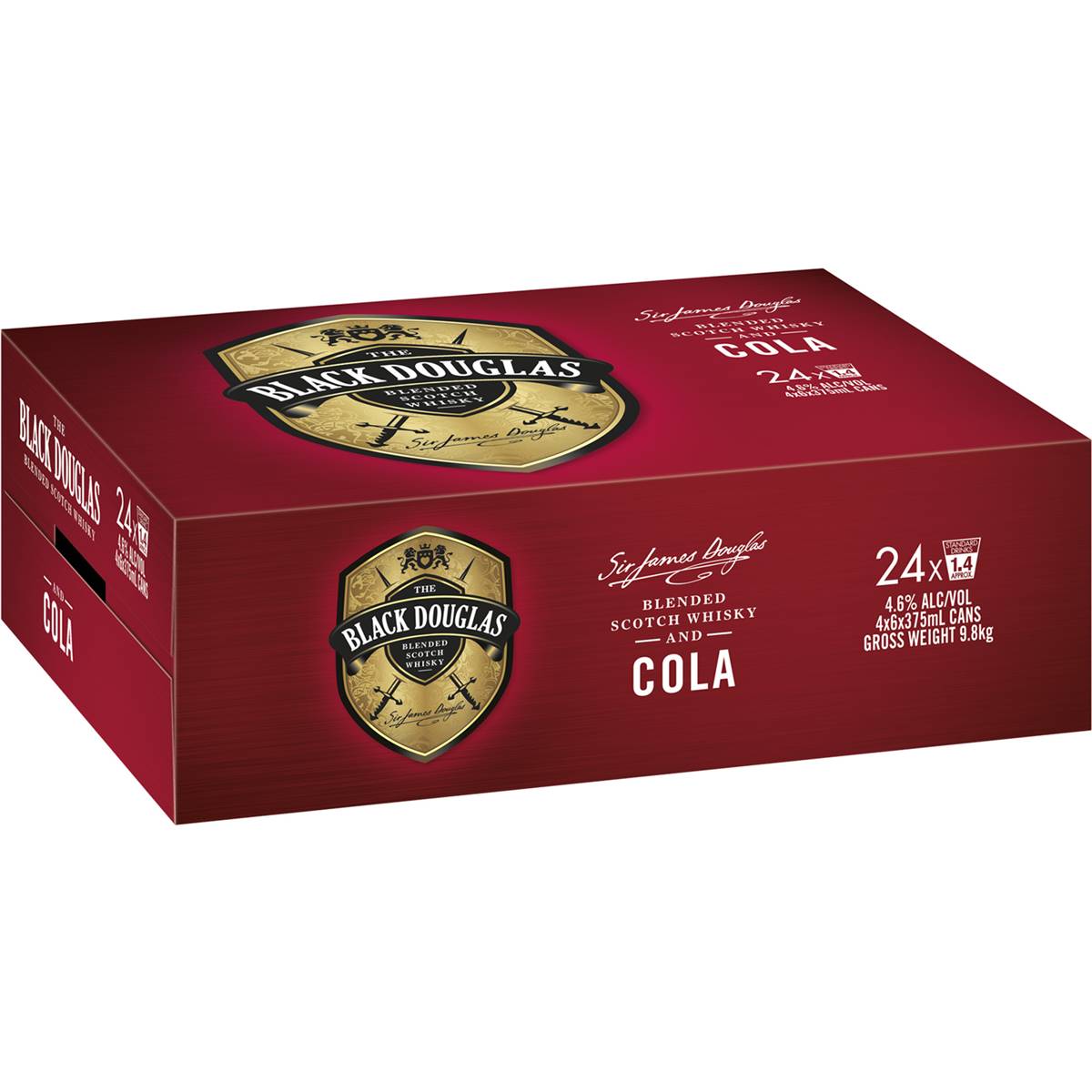 Black Douglas Whisky & Cola Cans