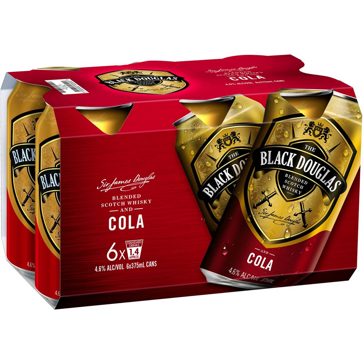 Black Douglas Whisky & Cola Cans