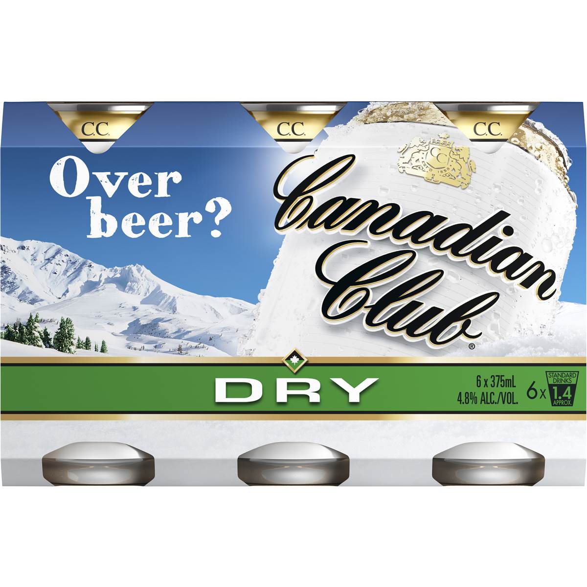 Canadian Club Whisky & Dry Cans 6x375ml Woolworths