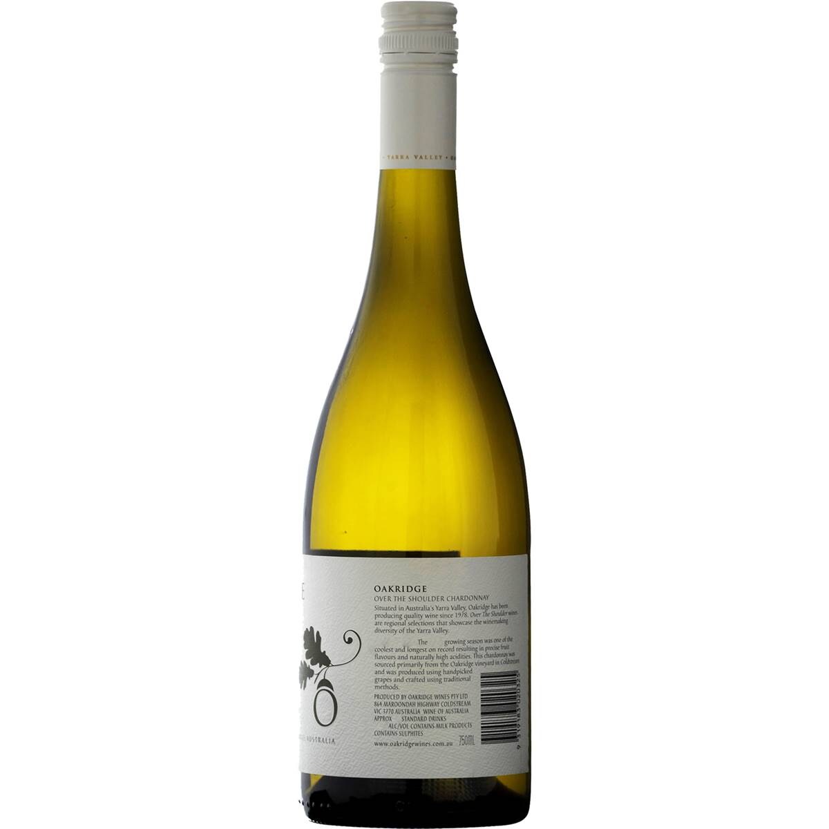 Oakridge Over The Shoulder Chardonnay 750ml Woolworths