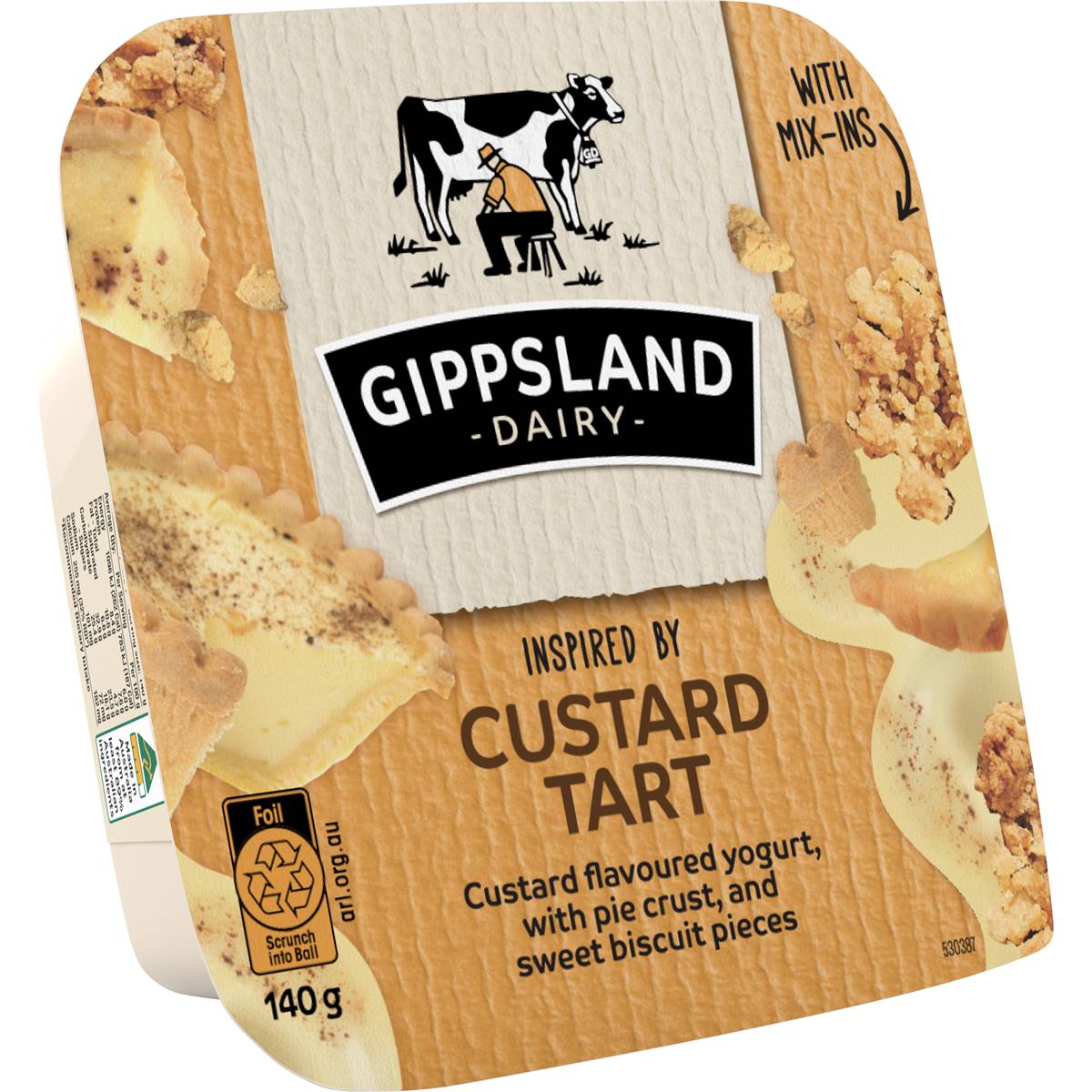 Gippsland Dairy Custard Tart Flavoured Yogurt 140g