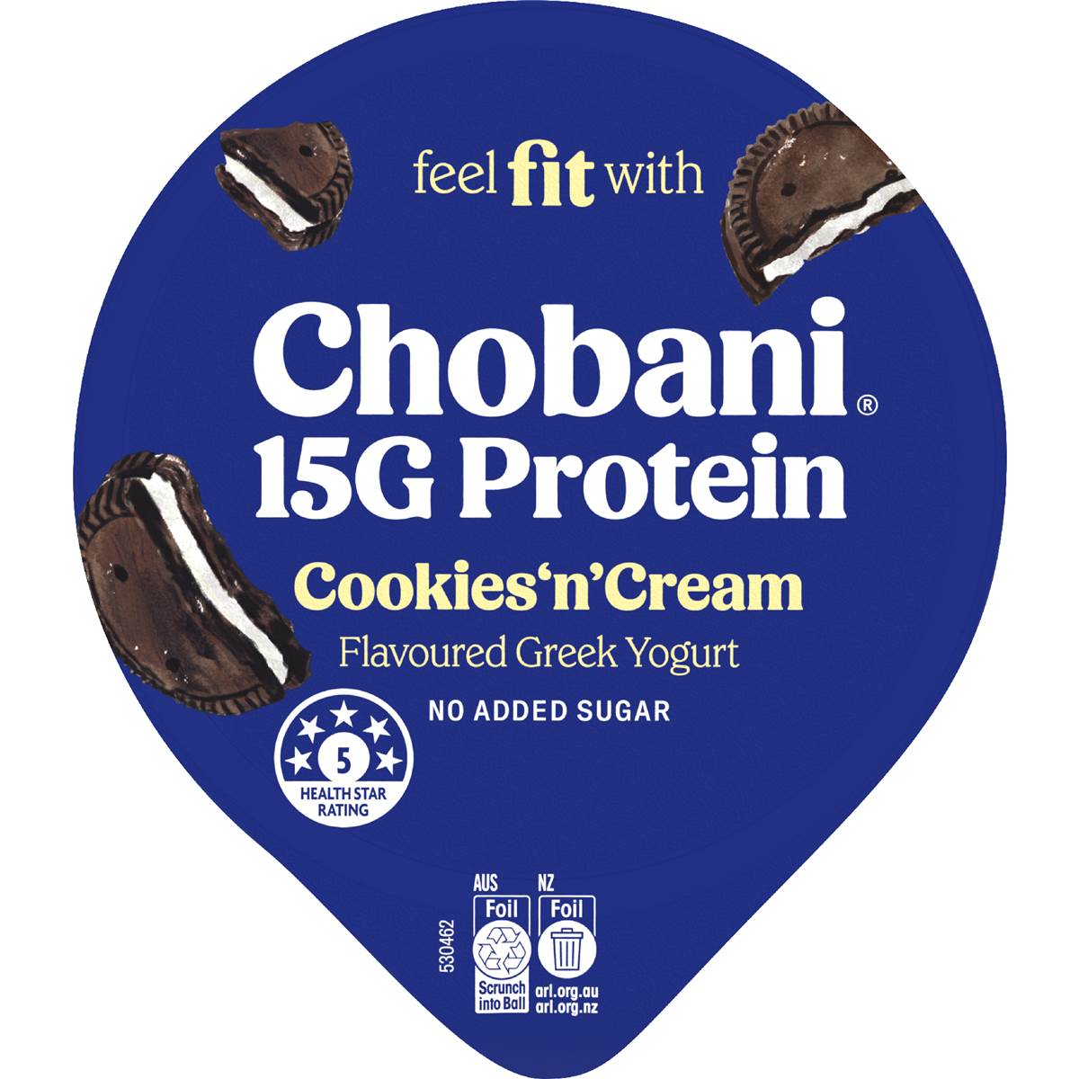 Chobani 15G Protein Greek Yogurt Cookies & Cream 160g