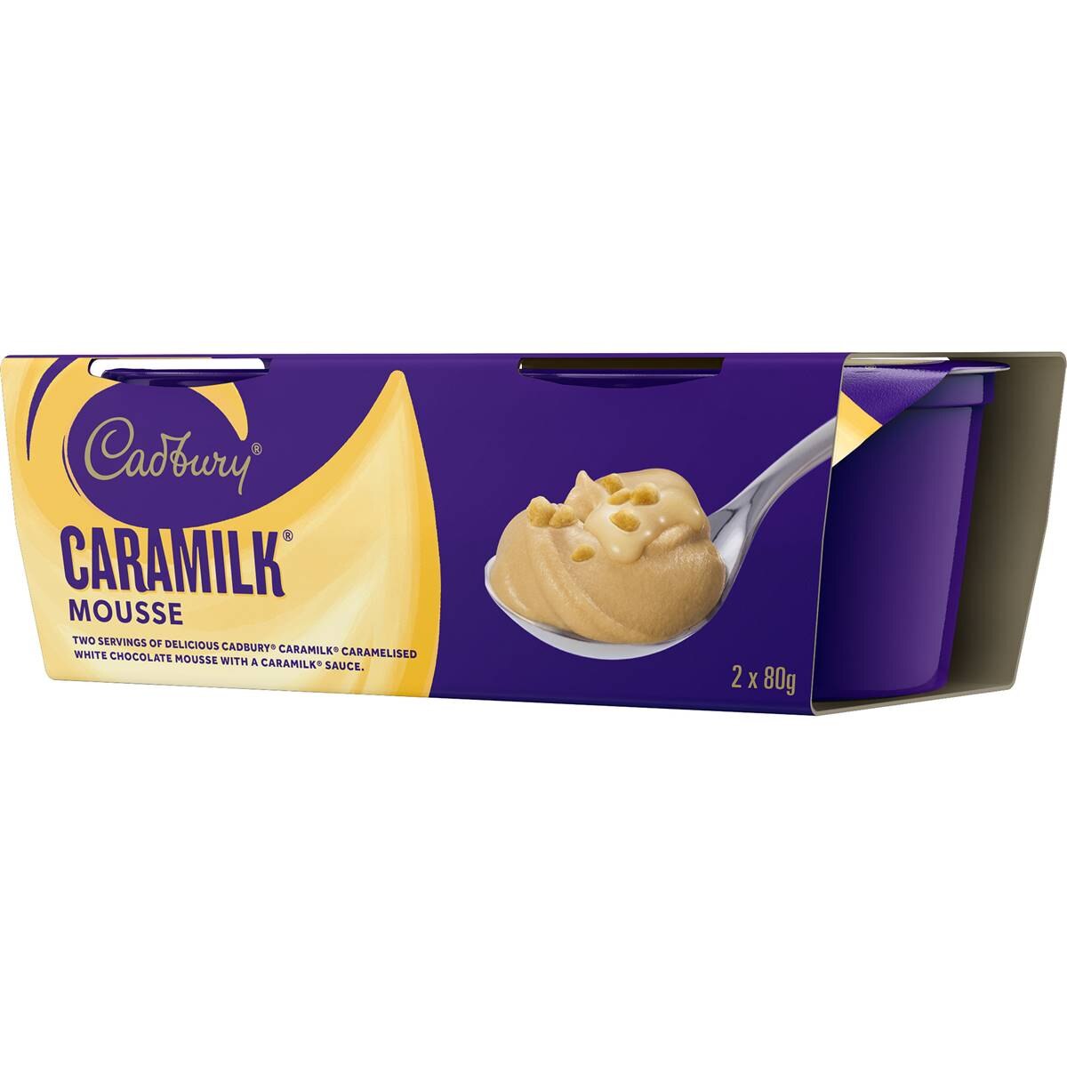 Cadbury Caramilk Mousse  80g x 2 pack