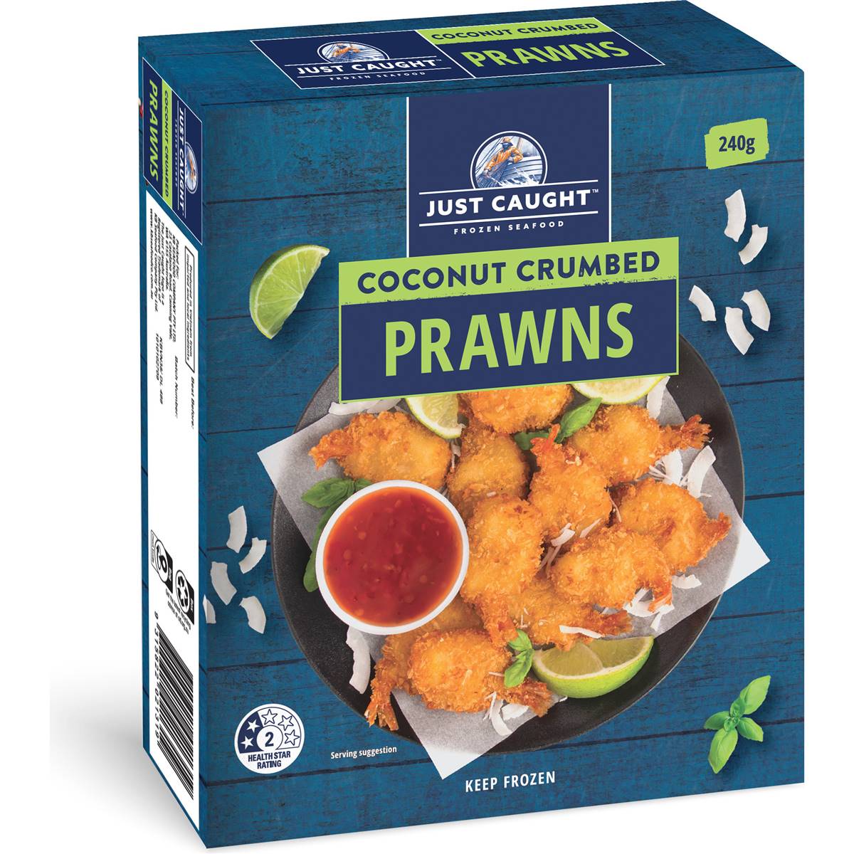 Just Caught Coconut Crumbed Prawns 240g