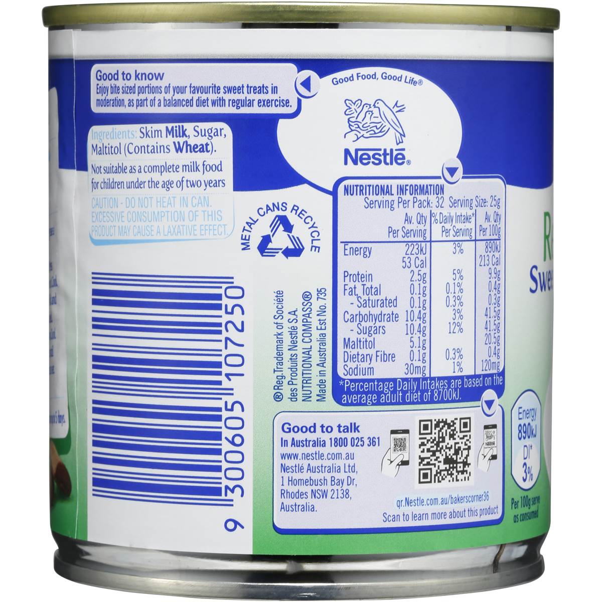 sugar free condensed milk