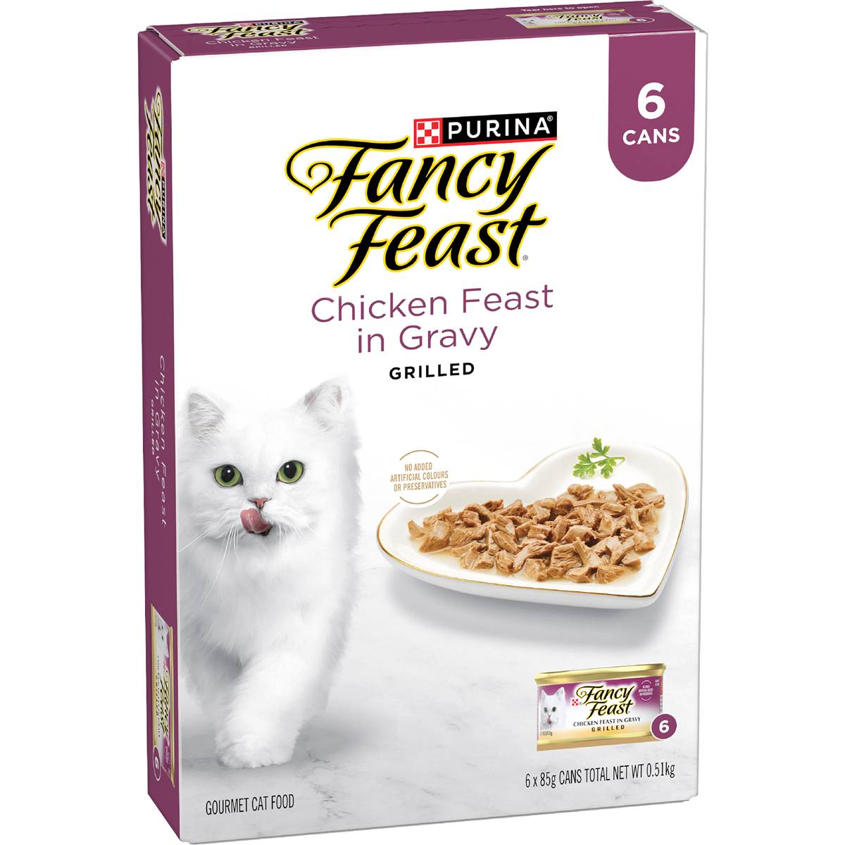 Fancy Feast Chicken Feast With Gravy Wet Cat Food 85g x 6 pack