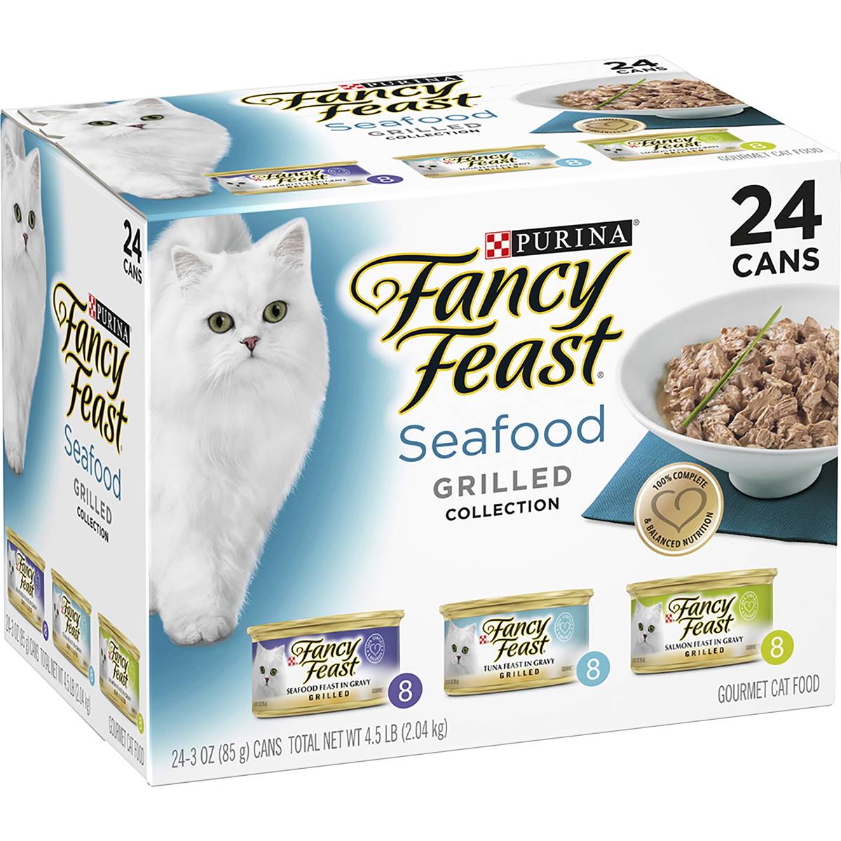 Fancy Feast Seafood Grilled Gourmet Cat Food Tins 85g X 24 Case Woolworths
