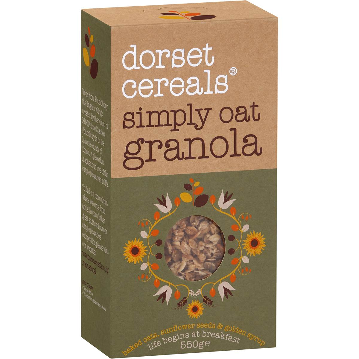 Dorset Simply Oat Granola 550g Woolworths