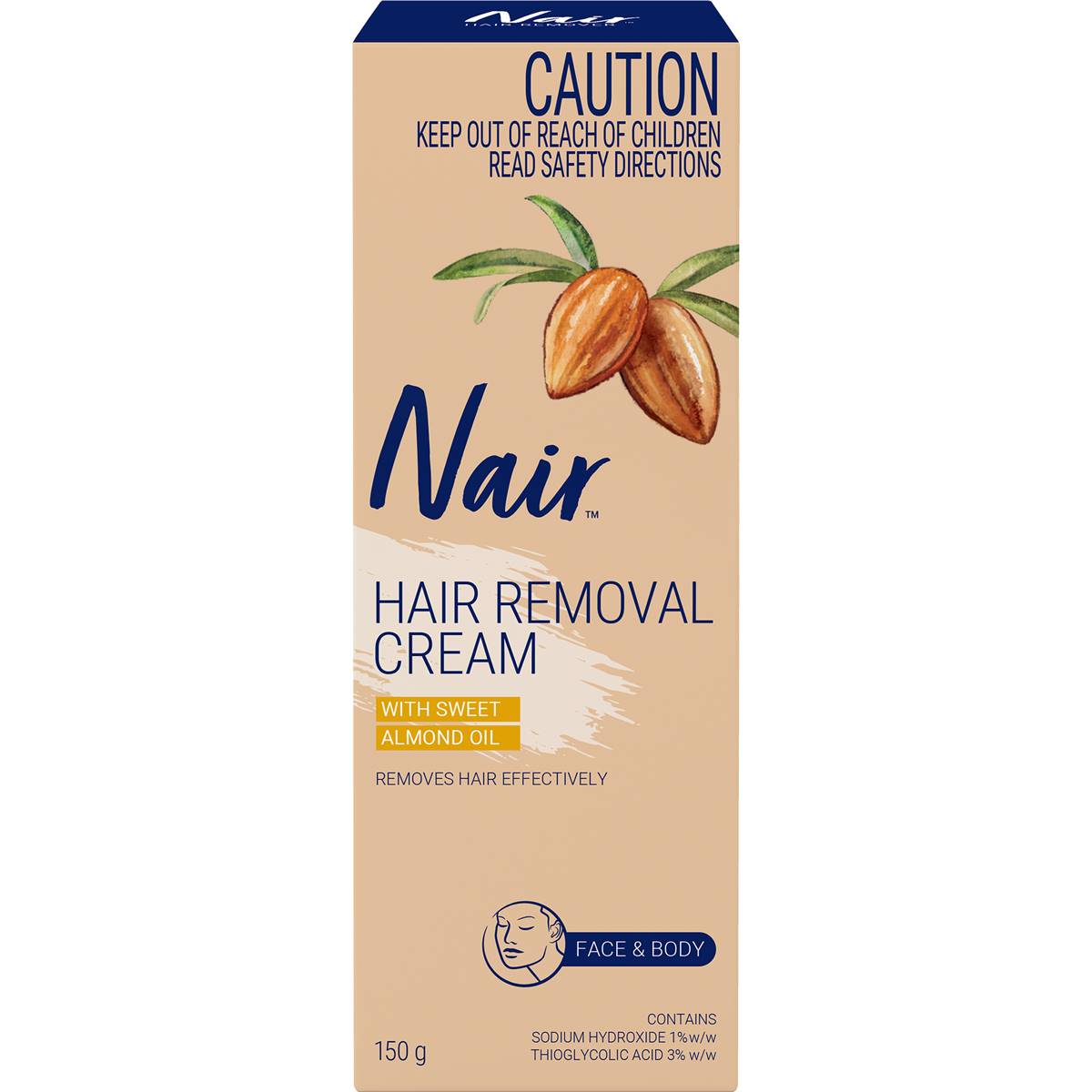 Nair Sensitive Hair Removal Cream 150g | Woolworths