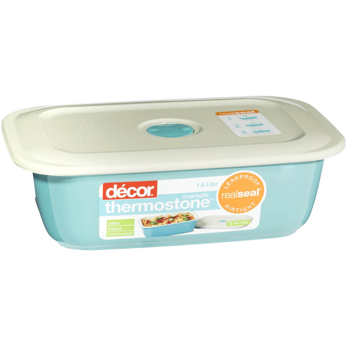 Decor Thermostone Realseal Oblong Baking Dish