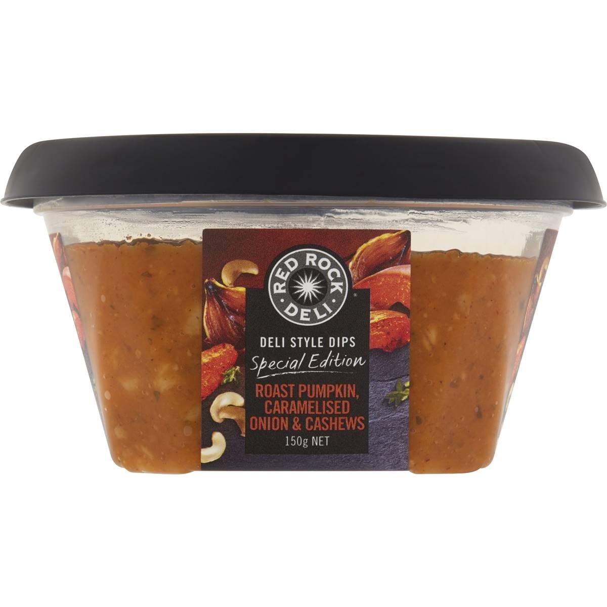 Red Rock Deli Roast Pumpkin Caramelised Onion & Cashew Dip 150g