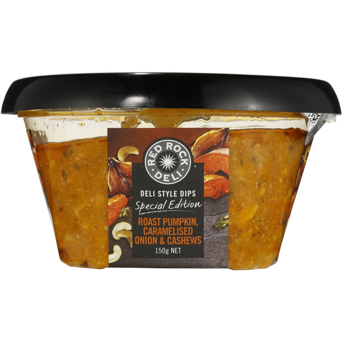 Red Rock Deli Roast Pumpkin Caramelised Onion & Cashew Dip 150g