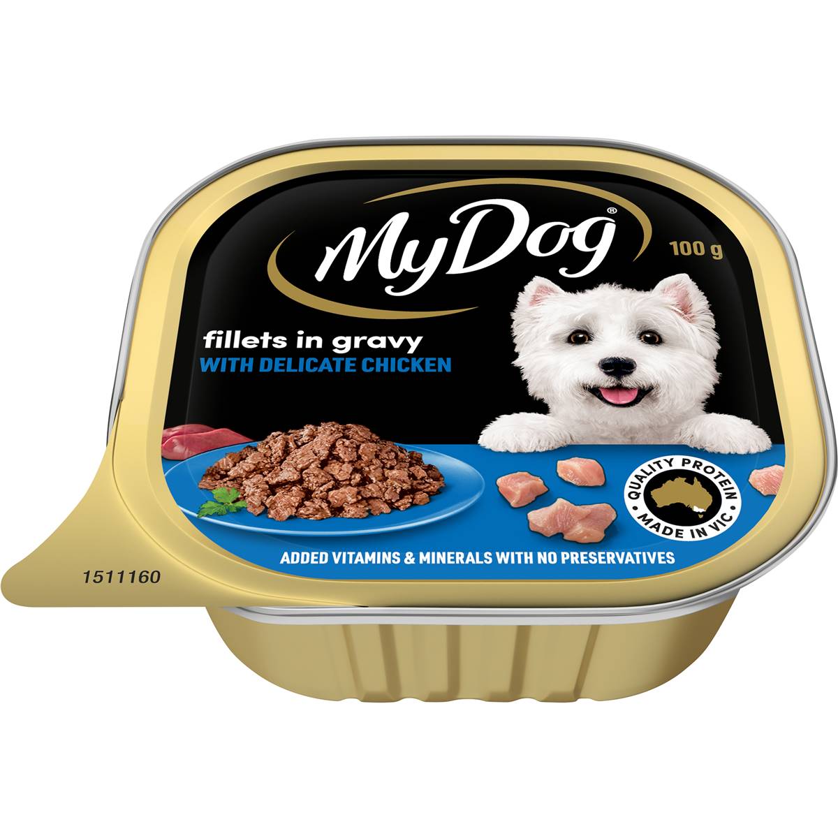 My Dog Fillets In Gravy With Tender Chicken Wet Dog Food Tray 100g