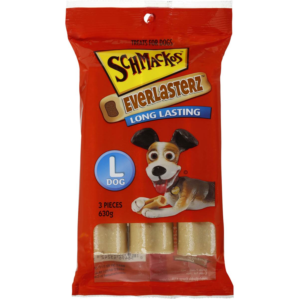 Schmackos Everlasterz Long Lasting Large Dog Multipack 630g Woolworths