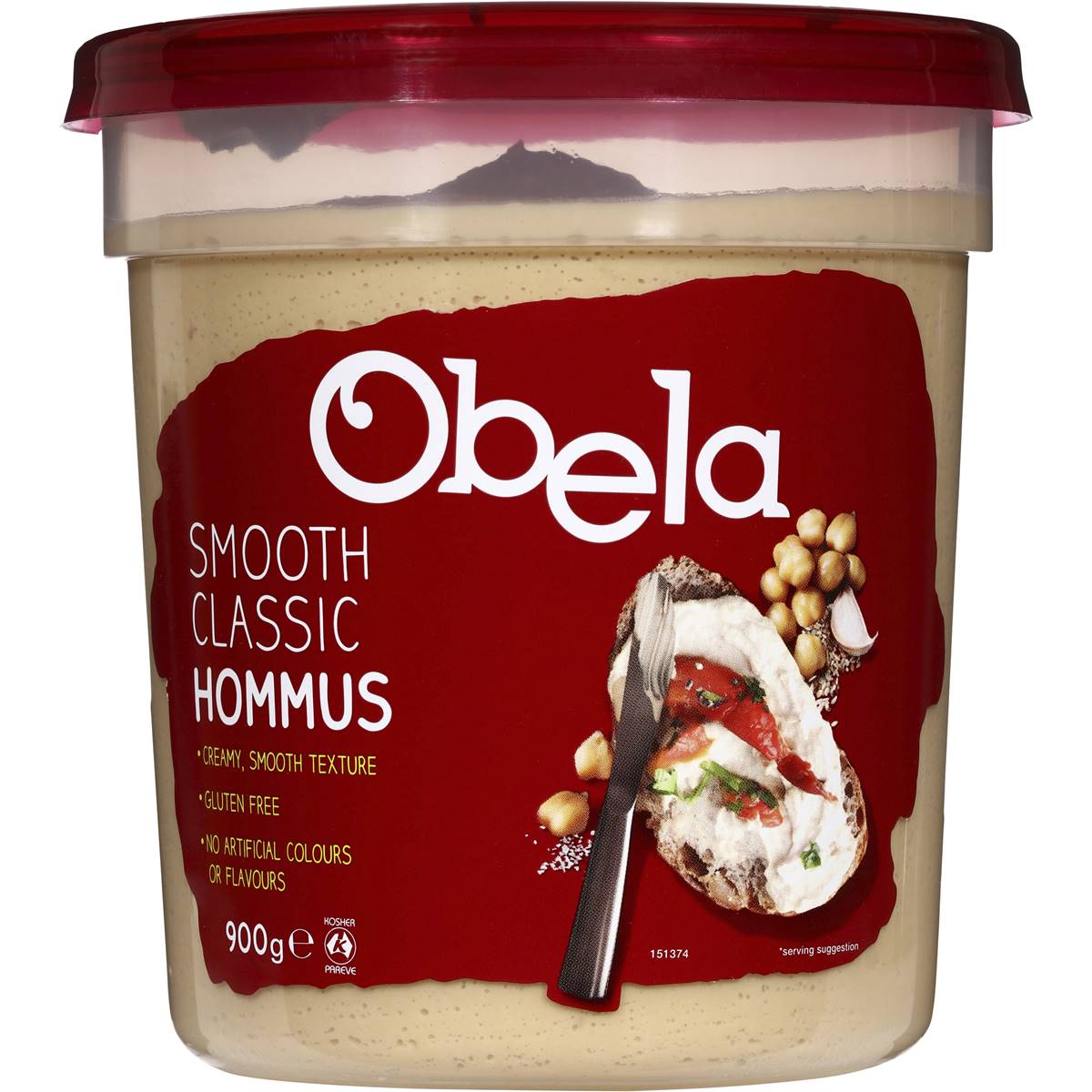 Obela Smooth Classic Hommus Smooth Classic 900g Woolworths