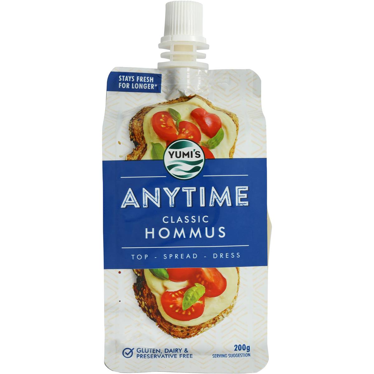 Yumi's Anytime Classic Hommus 200g Woolworths