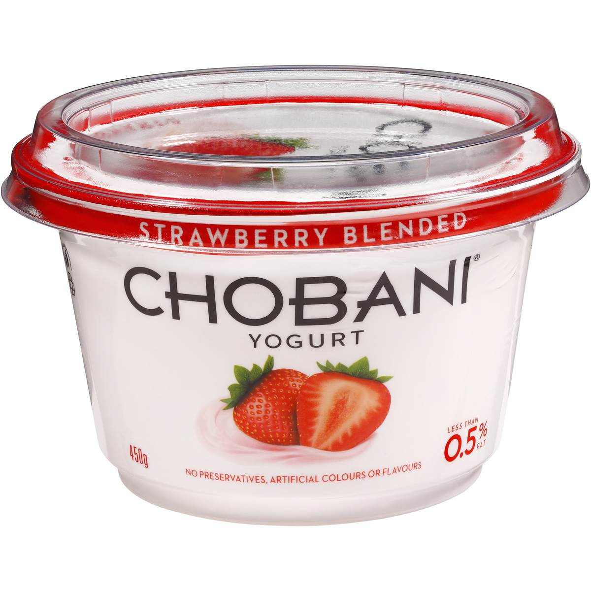 Chobani Strawberry Blended Yoghurt 450g | Woolworths