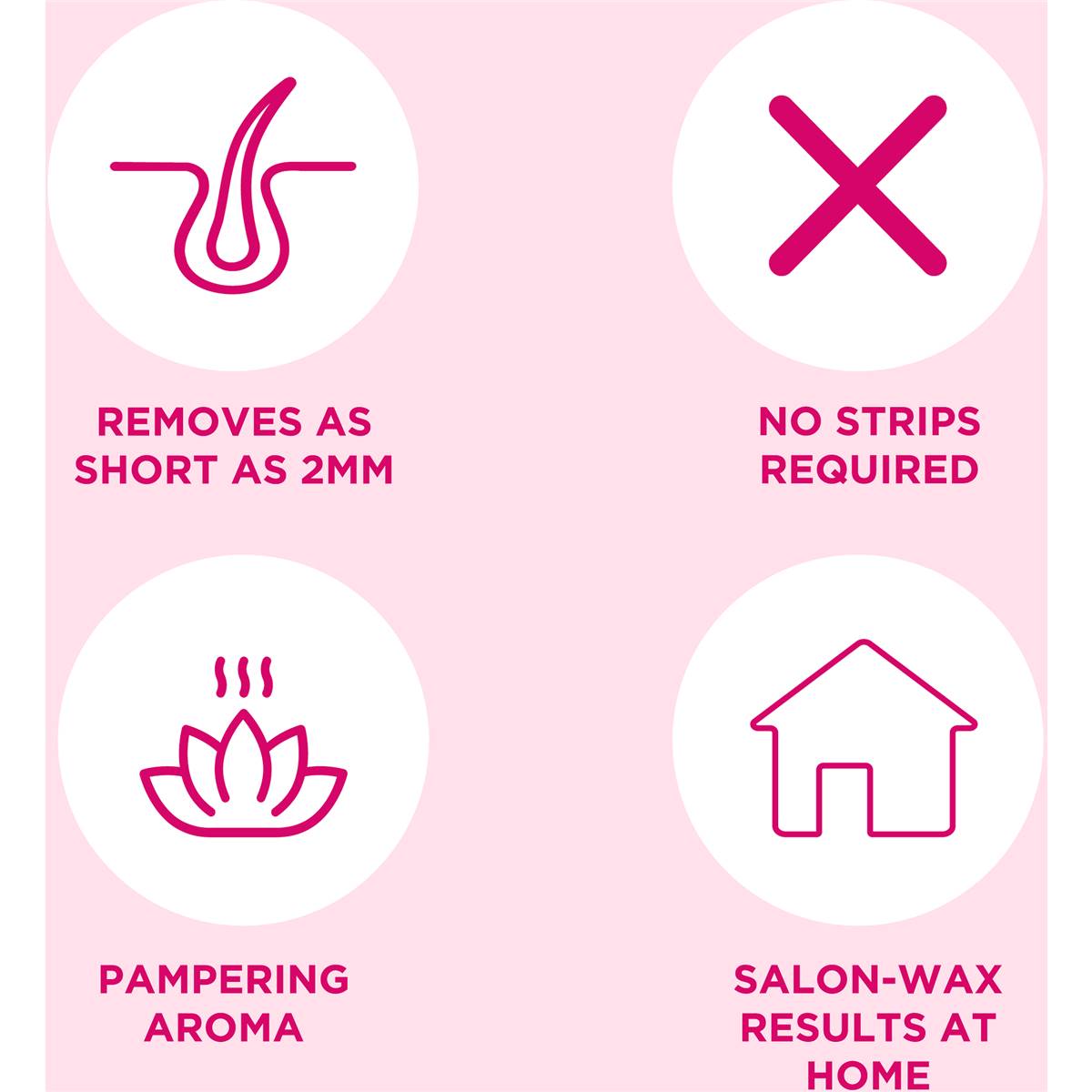 Veet Spawax Stripless Wax Warm Kit Hair Removal Lily & Sugar 150g