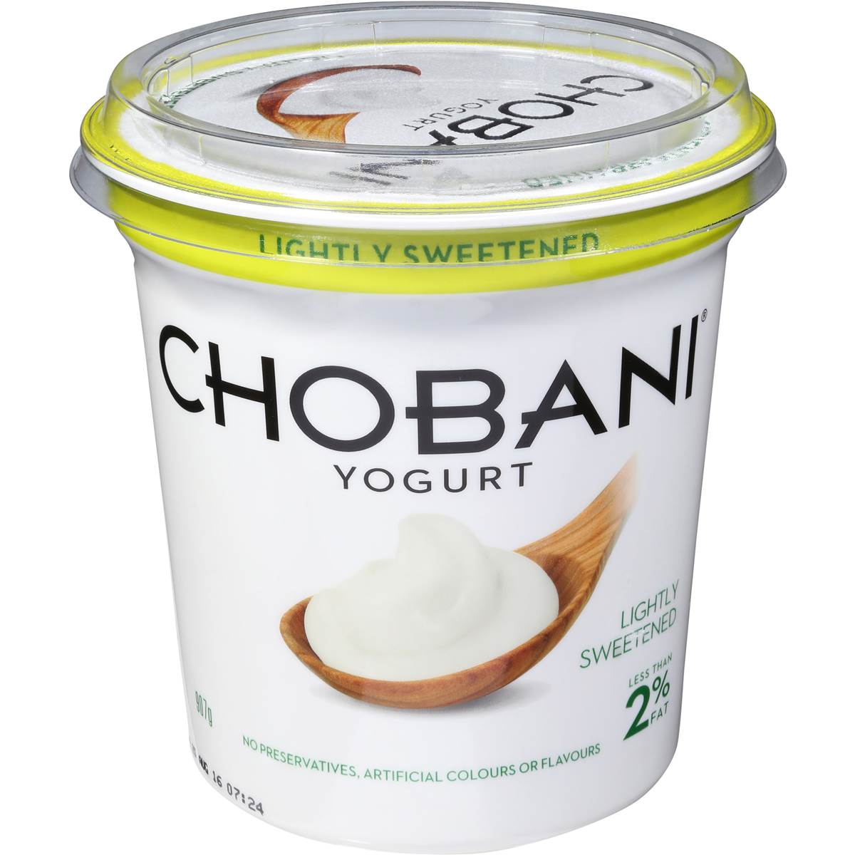 Chobani Lightly Sweetended Yoghurt 907g Woolworths