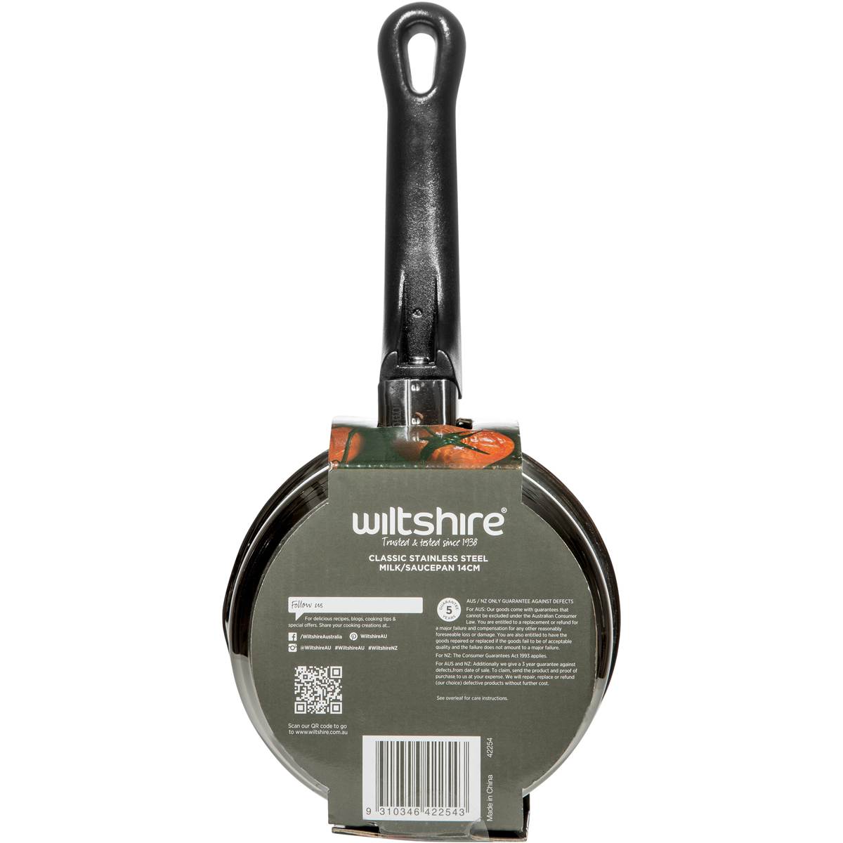 Wiltshire Stainless Steel Milk Saucepan 14cm Each Woolworths