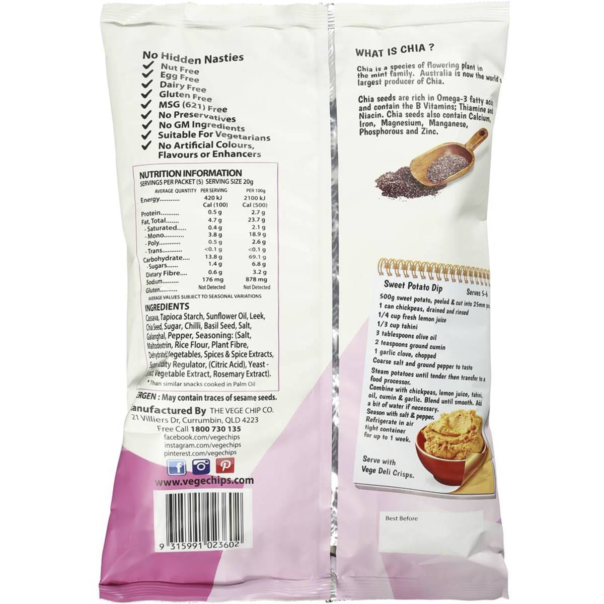 Vege Chips Woolworths