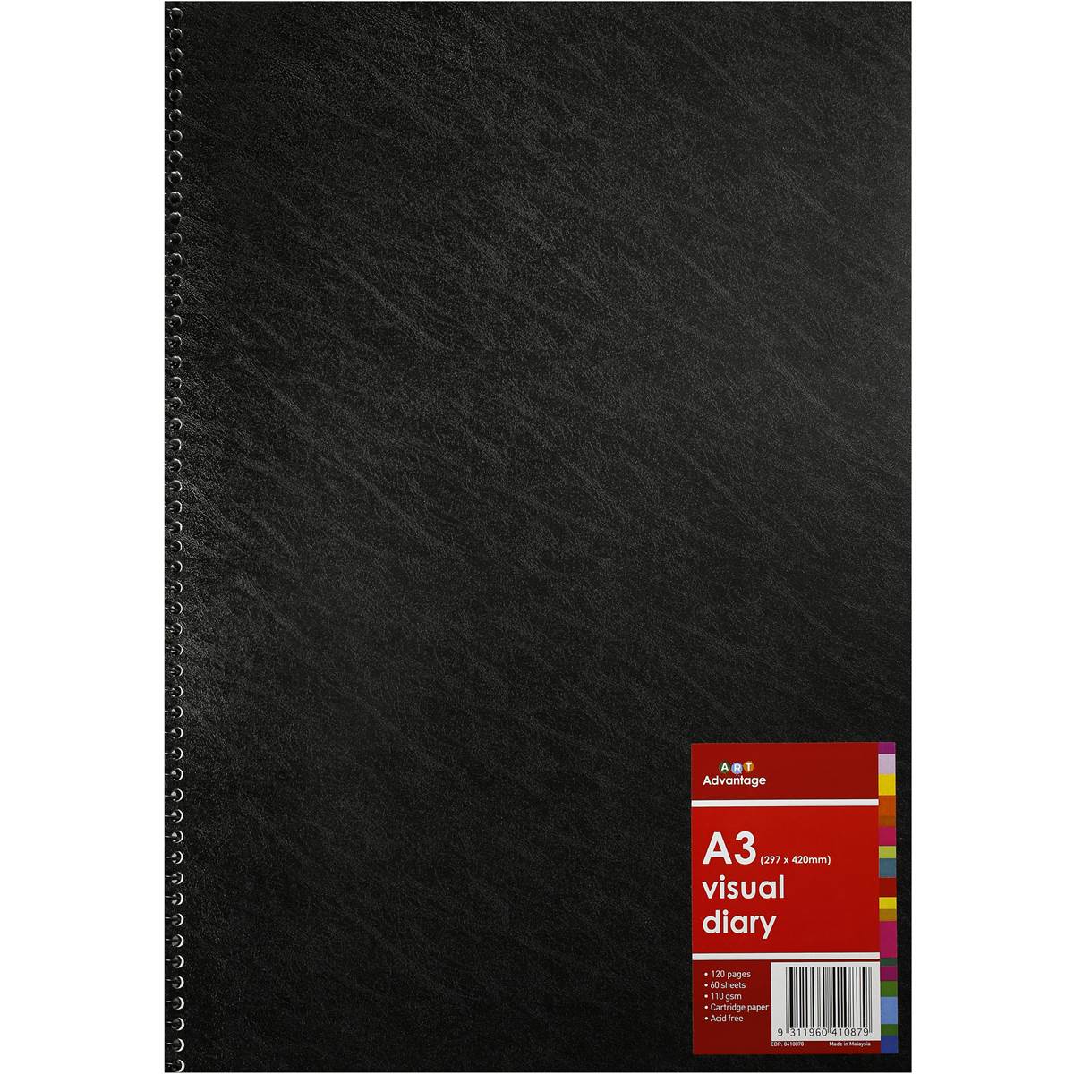 Art Advantage Visual Diary A3 Each Woolworths   928743 