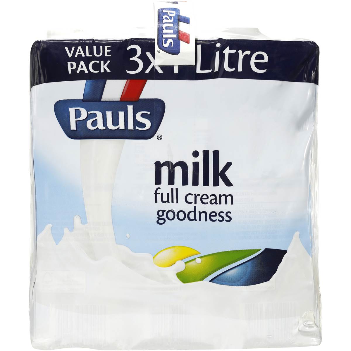Pauls Full Cream Long Life Milk 3x1l Woolworths
