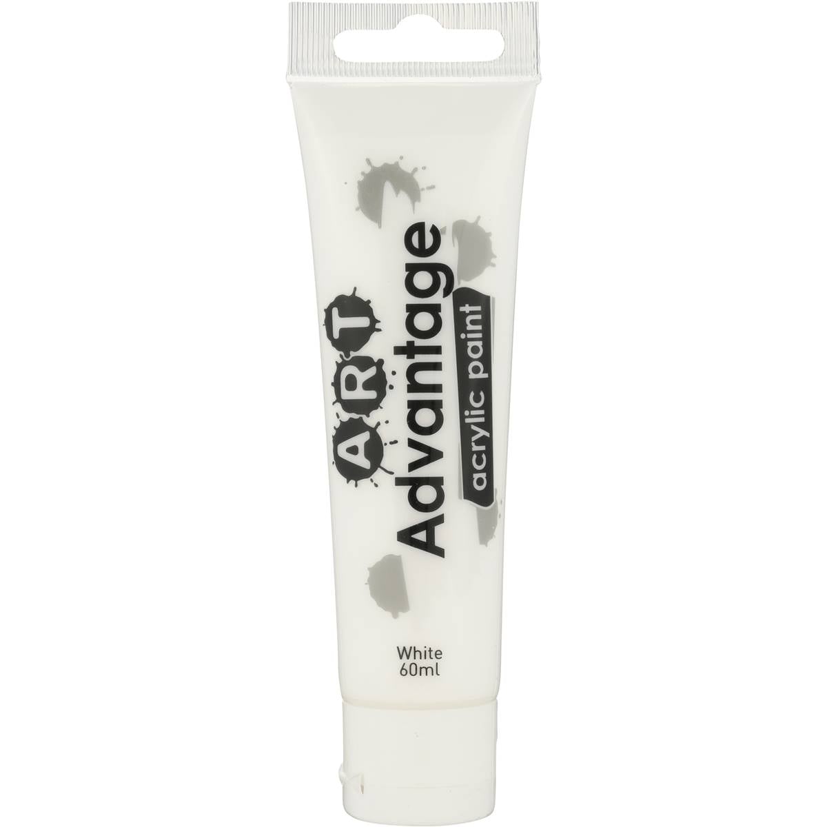 Art Advantage Acrylic Paint Tube White 60ml Woolworths