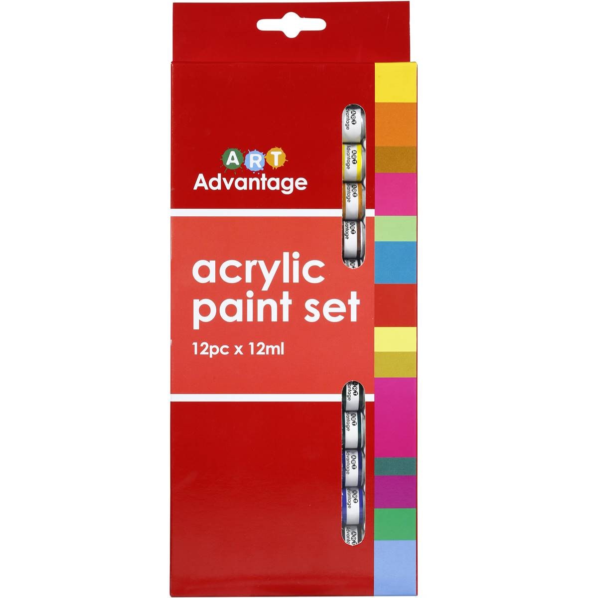Art Advantage Acrylic Paint 12x10ml Woolworths