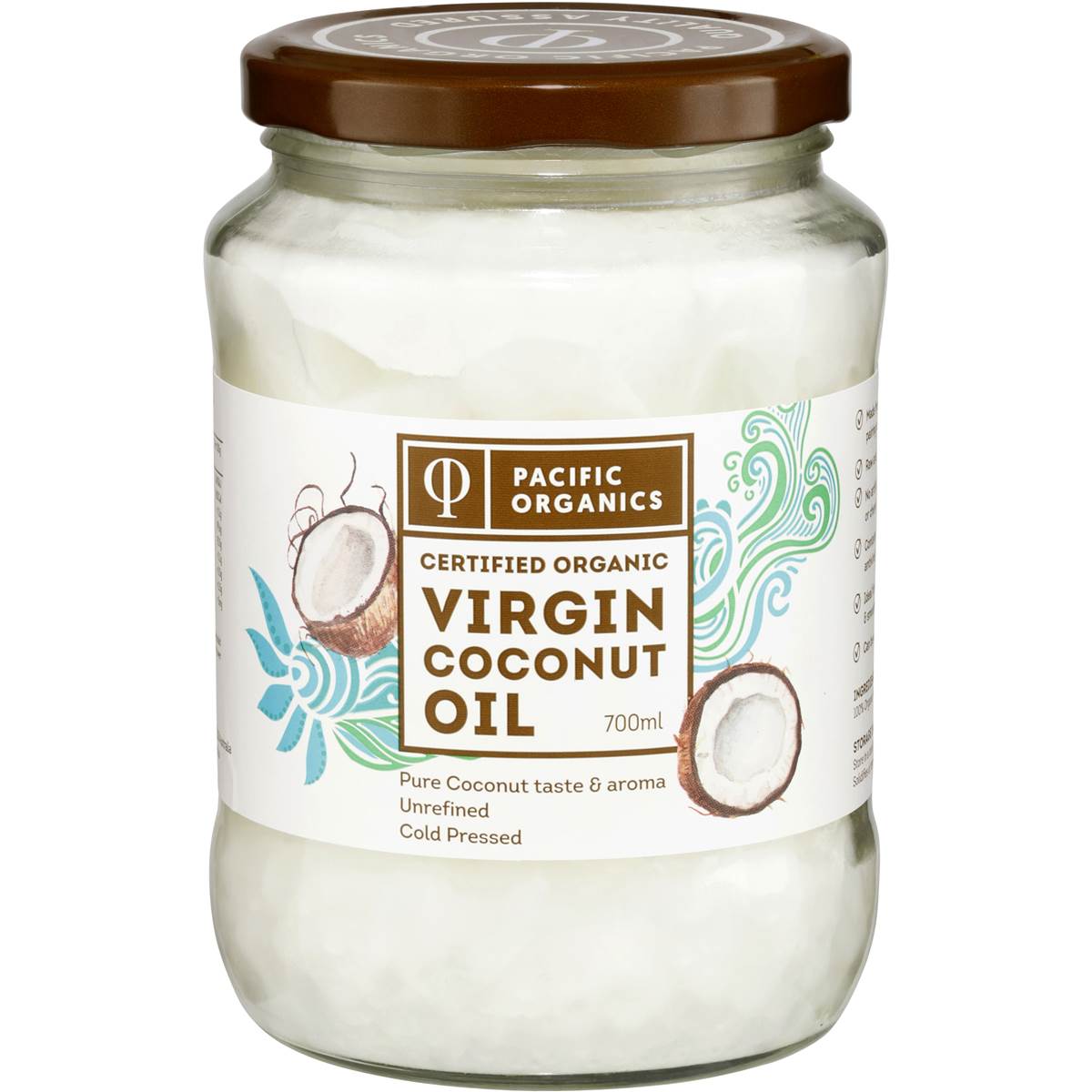 Pacific Organics Virgin Coconut Oil 700ml | Woolworths