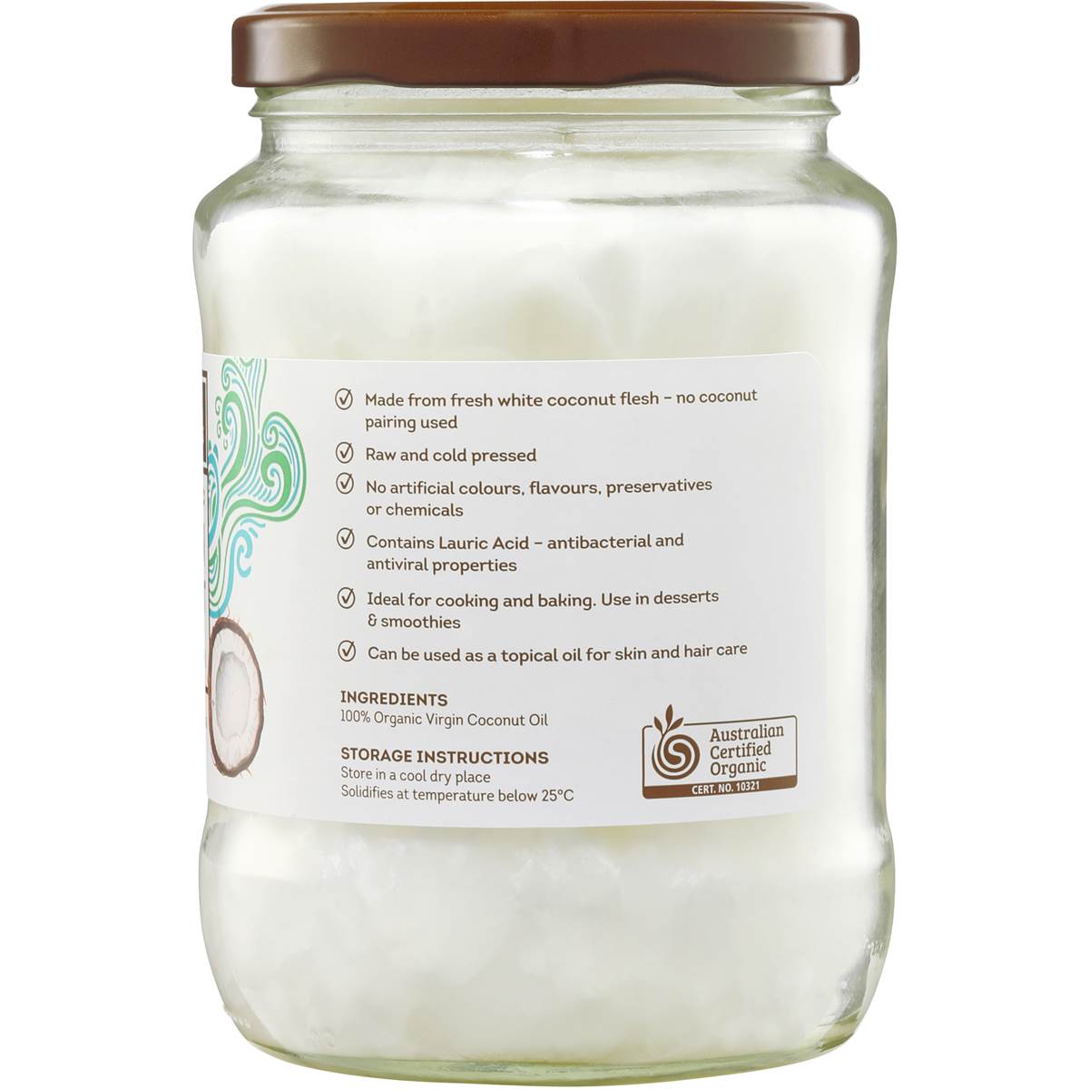 Pacific Organics Virgin Coconut Oil 700ml Woolworths