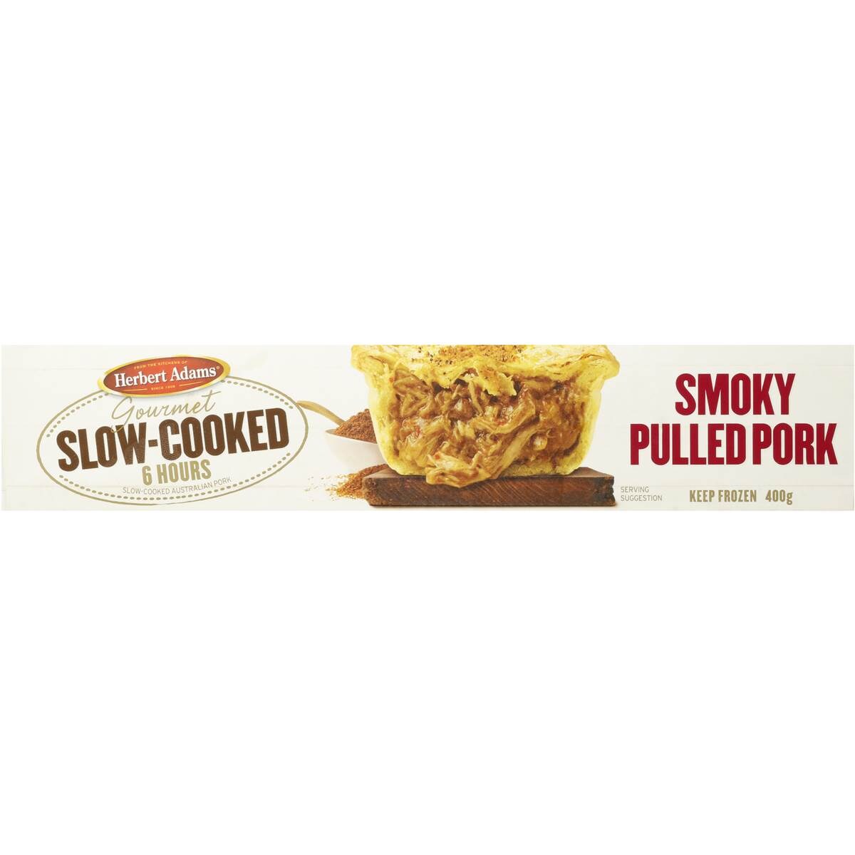 Herbert Adams Slow Cooked Pulled Pork Pie 400g 2pk Woolworths